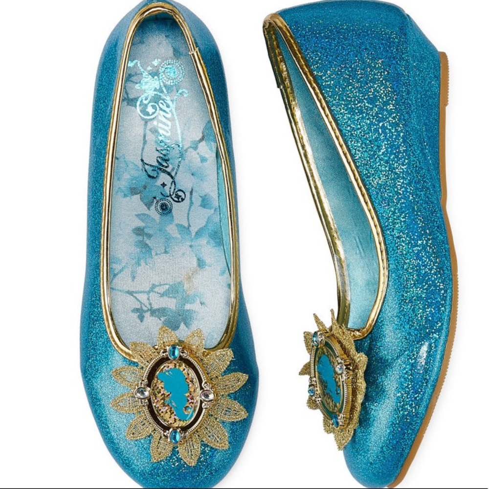 Disney Collection Jasmine Costume Shoes Size 11/12